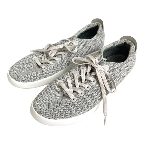 Allbirds Men's Tree Pipers Size 12 Gray Knit Sneakers Luna White Sole Size 13