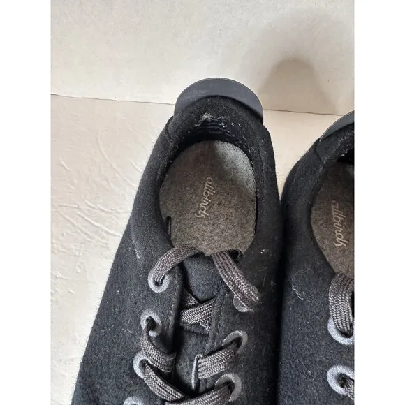 Allbirds Men's Wool Pipers WP Black  Comfort Running Shoes Sneaker Size 12 US