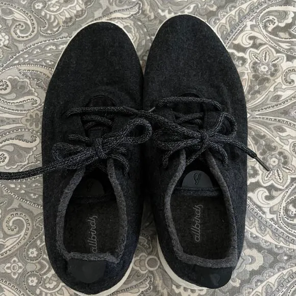 Allbirds Mens Wool Runners Running Shoes Gray 0419 NV1 Low WR Sneakers