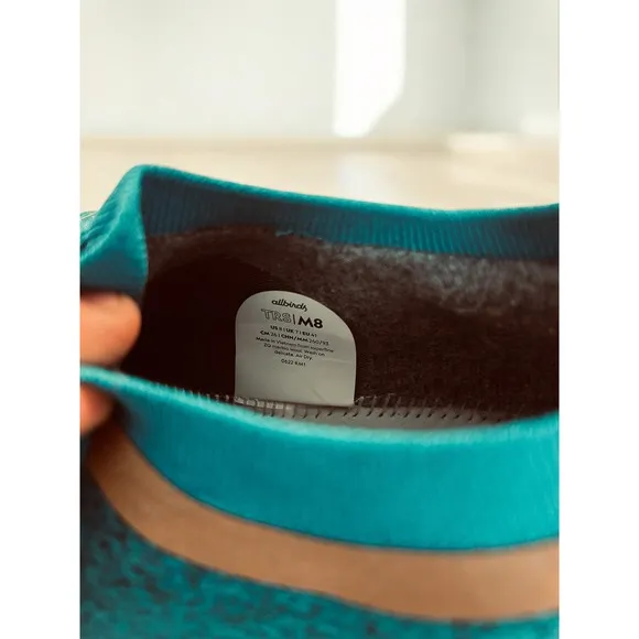 Allbirds Trail Runners SWT Men's Size 8 Teal Blue Running Shoes