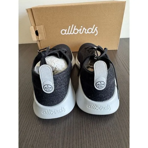 Allbirds Women's Super Light Wool Running Shoes Natural Black 9 NIB Sneakers