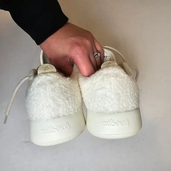 Allbirds WRF Wool Runner Fluffs White Running Shoes Women's Size 7