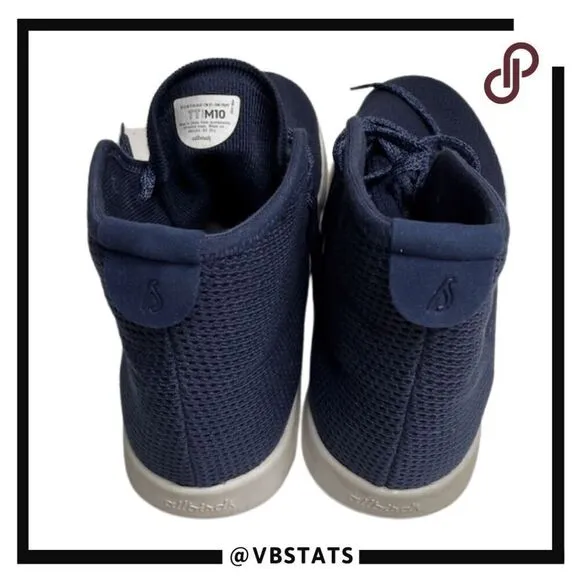 Allbirds Men's Tree Toppers High Top Sneaker Shoes Blue Size 10