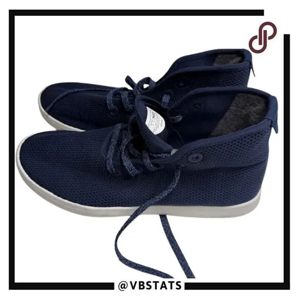 Allbirds Men's Tree Toppers High Top Sneaker Shoes Blue Size 10