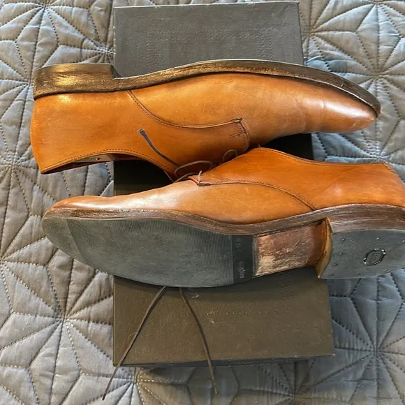 ALLEN EDMONDS Kenilworth Walnut Sz 12 B Mens Shoes Oxford Dress Business Casual