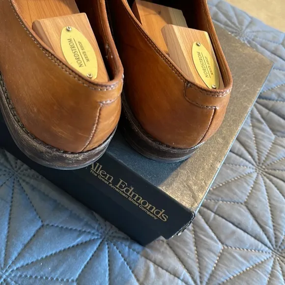 ALLEN EDMONDS Kenilworth Walnut Sz 12 B Mens Shoes Oxford Dress Business Casual