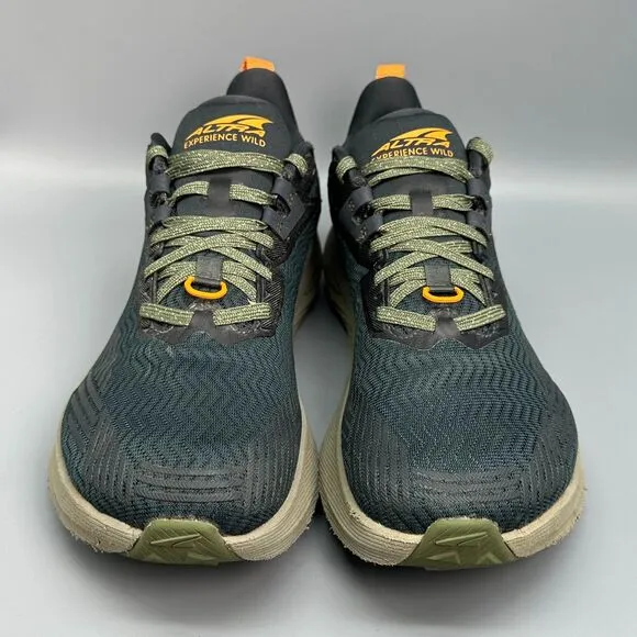 Altra Experience Wild Men's 11.5 Green Trail Running Sneakers Lace-Up Low Top