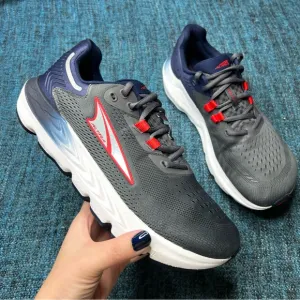Altra Provision 7 Running Shoes in Dark Grey Blue Red