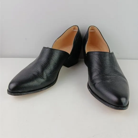 Anthropologie SZ 10 Abigail Side-Cut Ankle Shooties In Black
