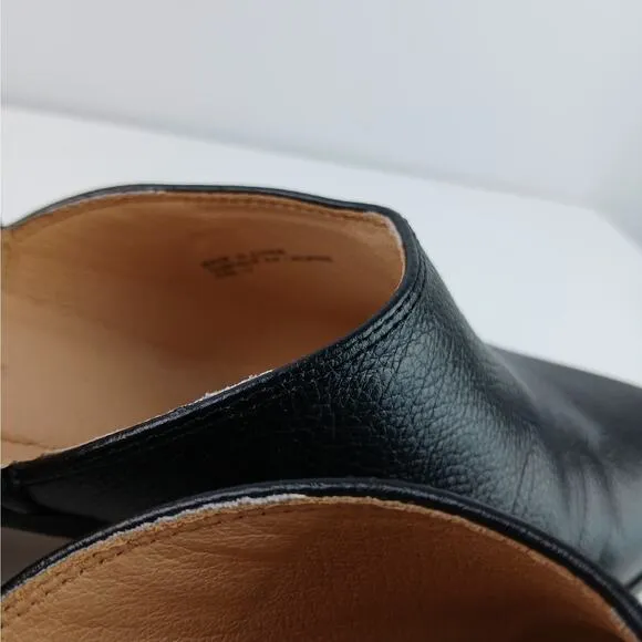 Anthropologie SZ 10 Abigail Side-Cut Ankle Shooties In Black