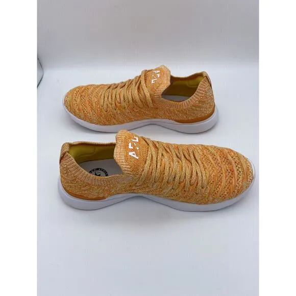 APL Techloom Wave Sneakers Womens 8 Orange Athletic Propulsion Labs Shoes