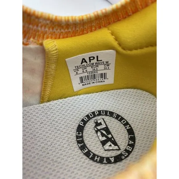 APL Techloom Wave Sneakers Womens 8 Orange Athletic Propulsion Labs Shoes