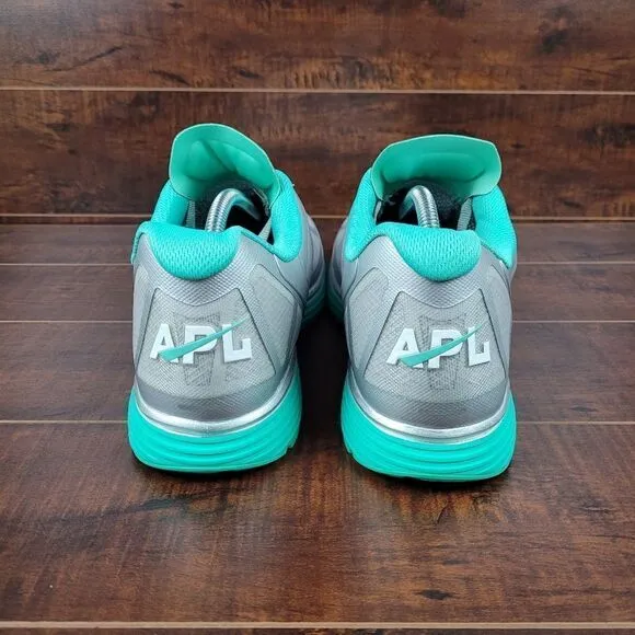 APL Windchill Grey Blue Athletic Running Shoes Womens Size 12