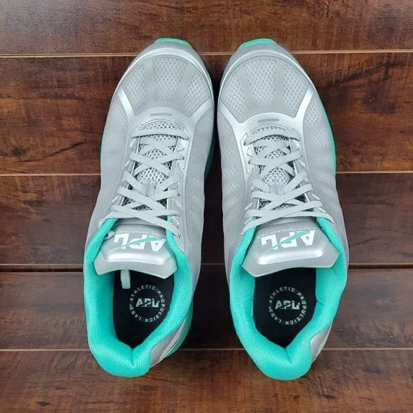 APL Windchill Grey Blue Athletic Running Shoes Womens Size 12
