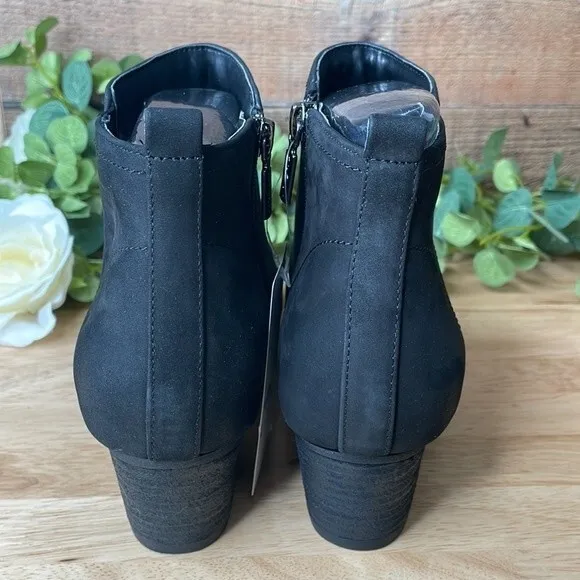 Aqua College Womens Isla Suede Waterproof Ankle Boots Black 8.5 W