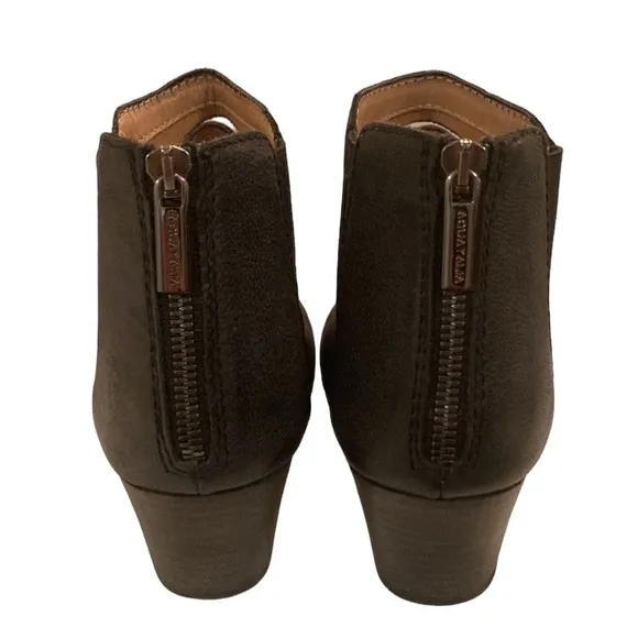 Aquatalia Marvin K Freida Black Leather Laser Cut Ankle Boots 8.5
