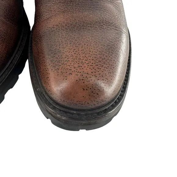 Aquatalia Shoes Mens 9 Brown Leather Oxford Lace Up Office Work Comfort Italy