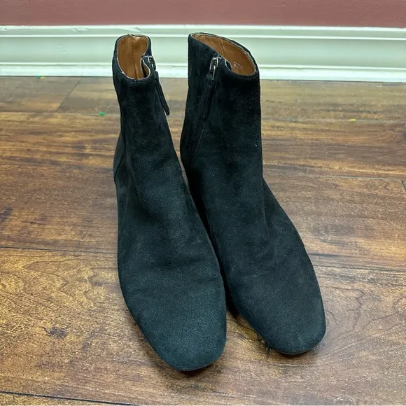 Aquatalia Ulyssa Waterproof Suede Ankle Boots booties hidden wedge size 9.5
