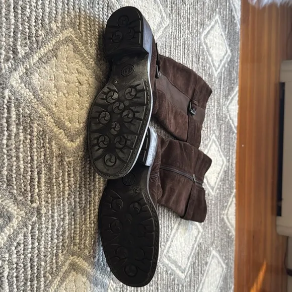 Aquatalia Uraile tall waterproof suede boots brown sz 7 🌸🌸🌸