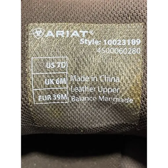 Ariat Men's 'Spitfire' Lace-Up Soft Toe Work/Hiking Boot Brown Size 7D-Comfort