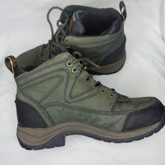 Ariat Terrain Waterproof Hiking Boots Outdoor Olive Green Womens Size 5.5B‎