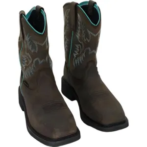 Ariat Women's Riveter CSA Waterproof Composite Toe Work Boots Brown 6.5