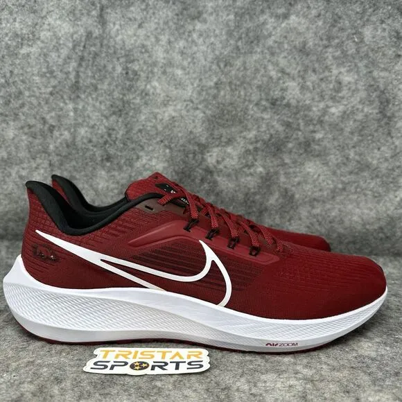 Arkansas Razorbacks Nike Zoom Pegasus 39 Running Shoes Mens Sz 14 DR1989-600