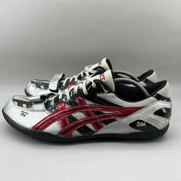 Asics Cyber Speva Rhyno Skin Throwing Shoes Men Size 13 Gray Track Low Sneakers