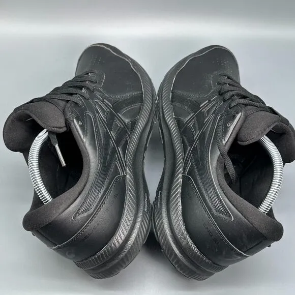 ASICS GEL-CONTEND SL Men's 10 Black Athletic Running Sneakers Lace-Up Low Shoes