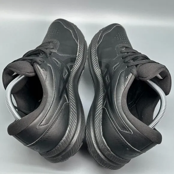 ASICS GEL-CONTEND SL Men's 10 Black Athletic Running Sneakers Lace-Up Low Shoes
