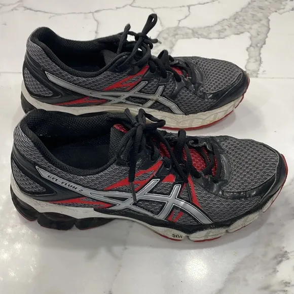 ASICS gel flux 2 running shoes grey 9.5 M