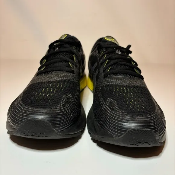 ASICS Gel-Nimbus 21 Running Shoes Black Yellow 1011A169 Men Sz 12.5 Sneakers