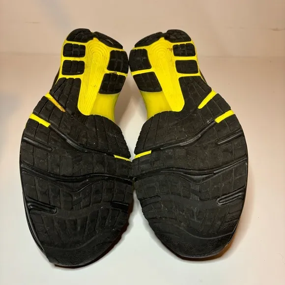 ASICS Gel-Nimbus 21 Running Shoes Black Yellow 1011A169 Men Sz 12.5 Sneakers