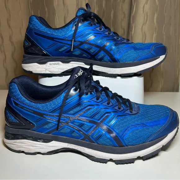 Asics GT 2000 5 Men's 10 Duomax T707N Blue Running Shoes Sneakers