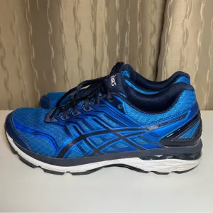 Asics GT 2000 5 Men's 10 Duomax T707N Blue Running Shoes Sneakers