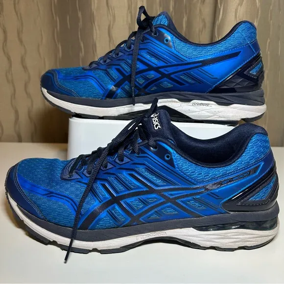 Asics GT 2000 5 Men's 10 Duomax T707N Blue Running Shoes Sneakers