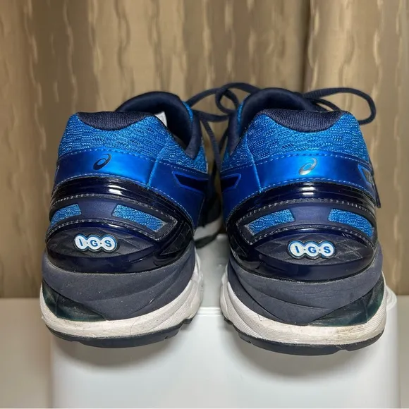 Asics GT 2000 5 Men's 10 Duomax T707N Blue Running Shoes Sneakers