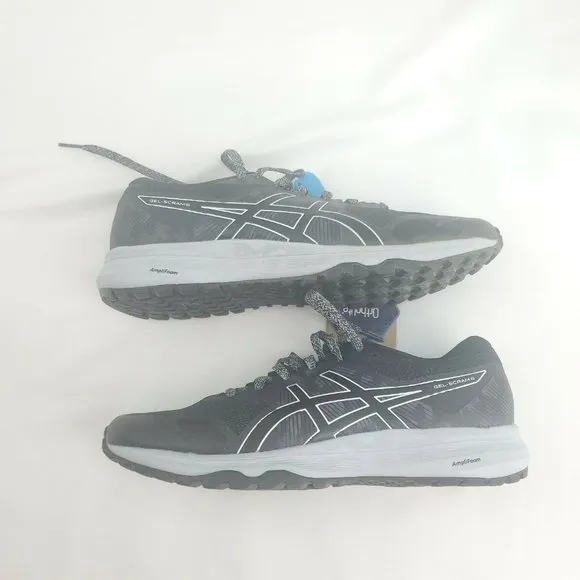 Asics Mens Gel Scram 6 1011A850 Dim Gray Lace Up Low Top Running Shoes Size 8