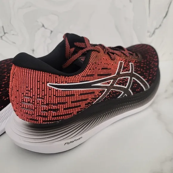 ASICS Women's EvoRide 2 Running Shoes, Black/Blazing Coral size 7