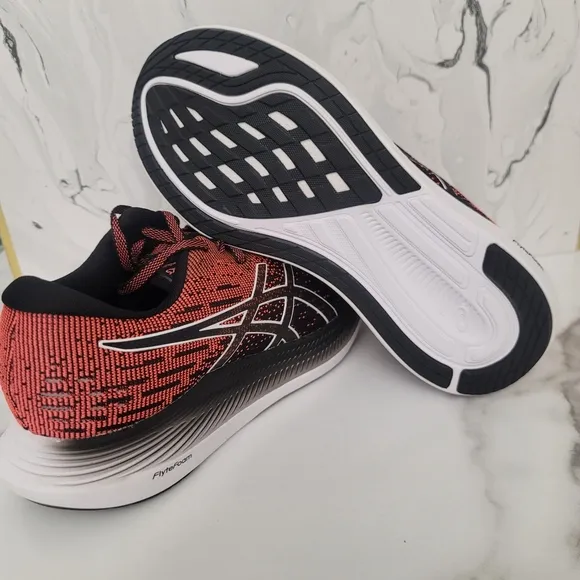 ASICS Women's EvoRide 2 Running Shoes, Black/Blazing Coral size 7