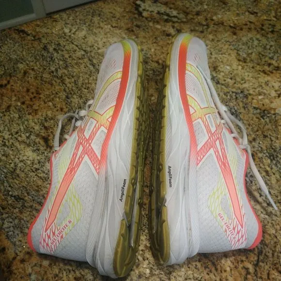 Asics Women's Gel-Excite 6 1012A150 White Pink Running Sneaker Shoes Size 9 US
