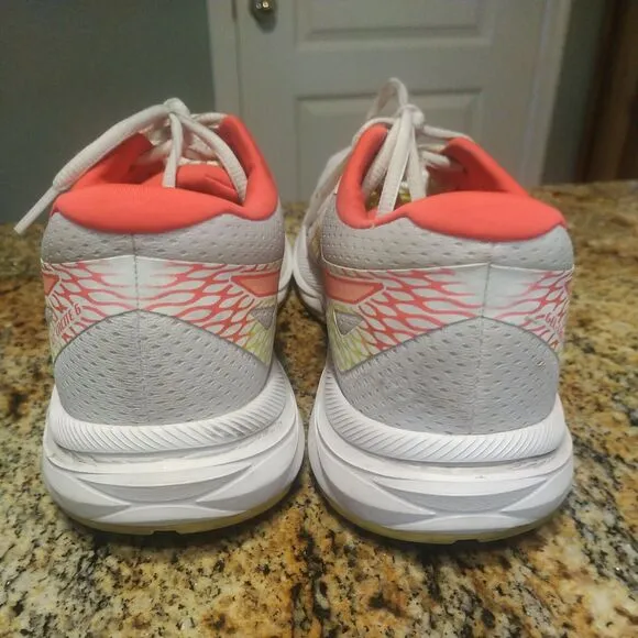 Asics Women's Gel-Excite 6 1012A150 White Pink Running Sneaker Shoes Size 9 US