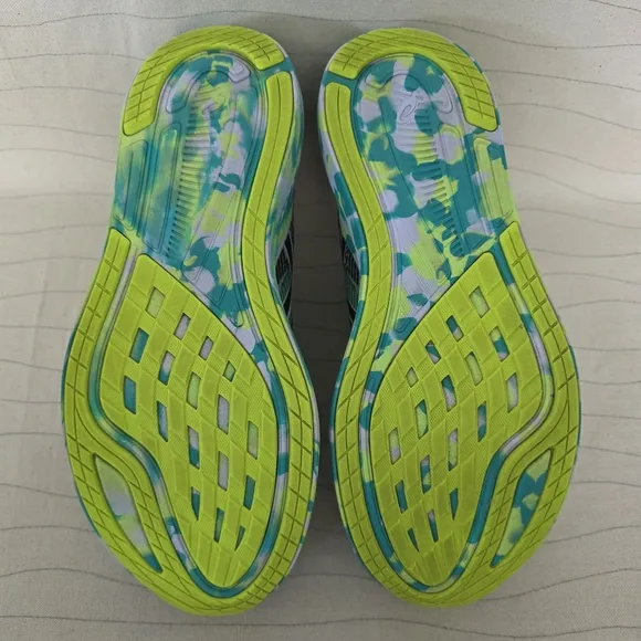 ASICS Womens Noosa Tri 13 Black Green Multicolor Running Shoes Sneakers Size 9.5