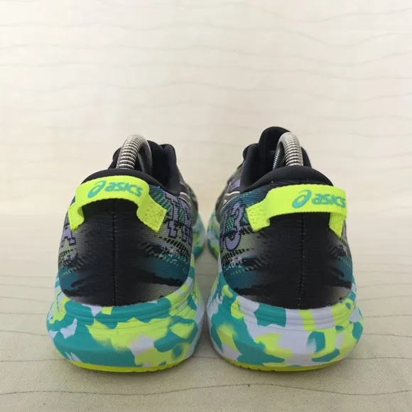 ASICS Womens Noosa Tri 13 Black Green Multicolor Running Shoes Sneakers Size 9.5