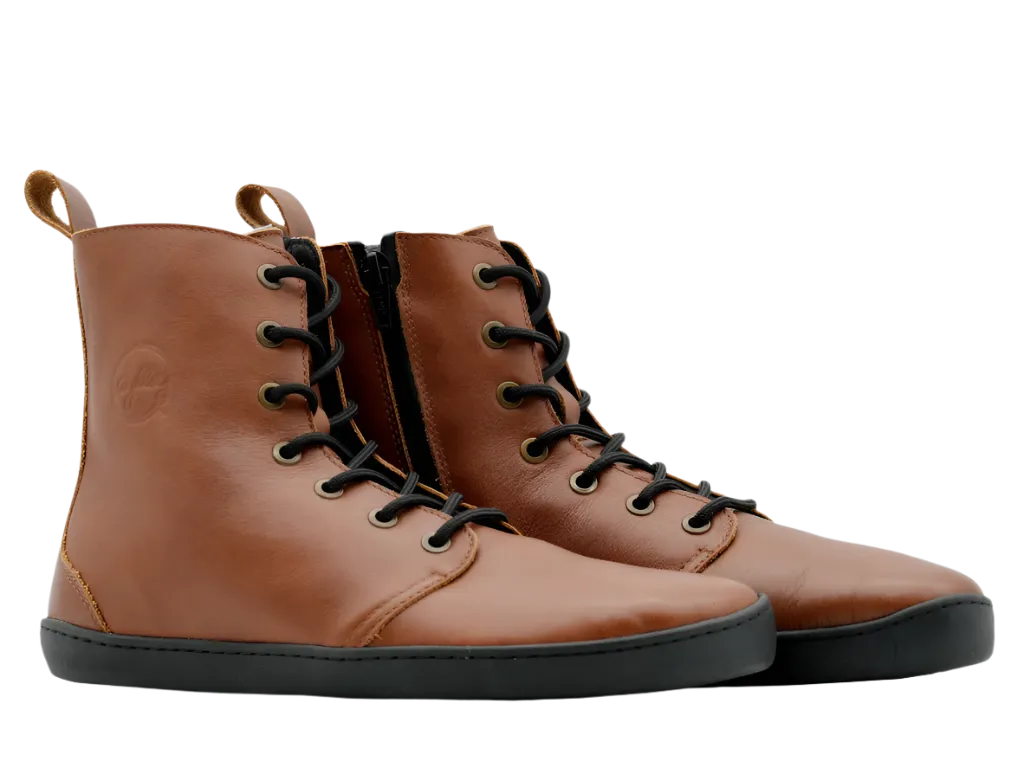 AYLLA BAREFOOT HIGH TOP CHIRI WINTER WOMENS - BROWN