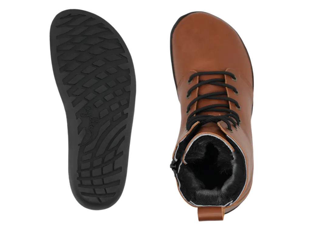 AYLLA BAREFOOT HIGH TOP CHIRI WINTER WOMENS - BROWN