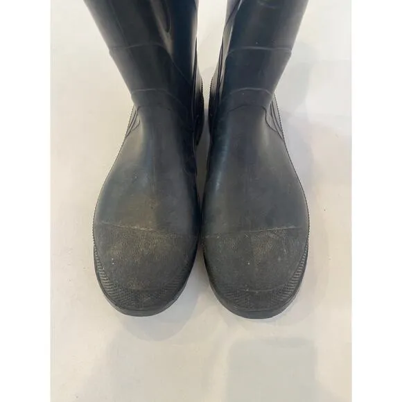 Bata Black Heavy Duty Rubber Work Boots Waterproof Sz 11 Men’s