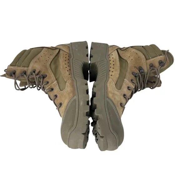 Bates Hot Weather Combat Hiking Boots Mens 8.5 Tan Vibram Olive Mojave E03612C
