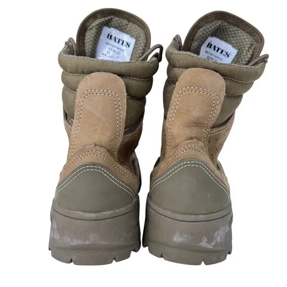 Bates Hot Weather Combat Hiking Boots Mens 8.5 Tan Vibram Olive Mojave E03612C