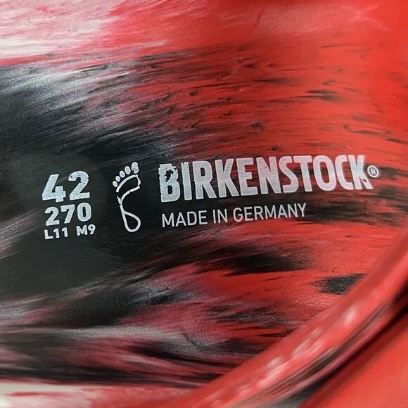 Birkenstock EVA Unisex Arizona Sandals Red Black Comfort EU 42 US Men 9-Women 11